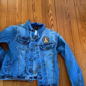 Kids Blue Denim Jacket with Patch